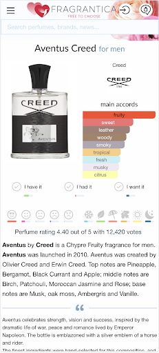 Fragrantica Perfumes Screenshot 2