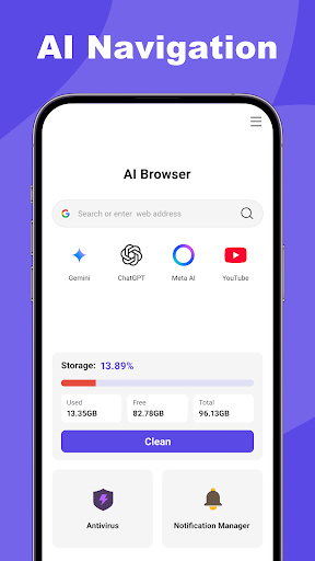 AI Browser - Safe & Fast Screenshot 1