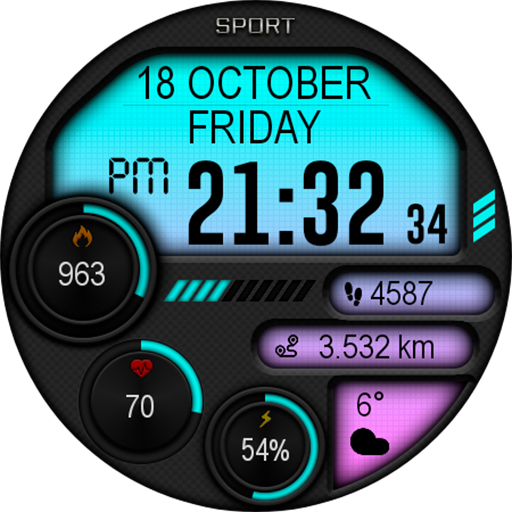 Digital Iwasa Watch Face Screenshot 23