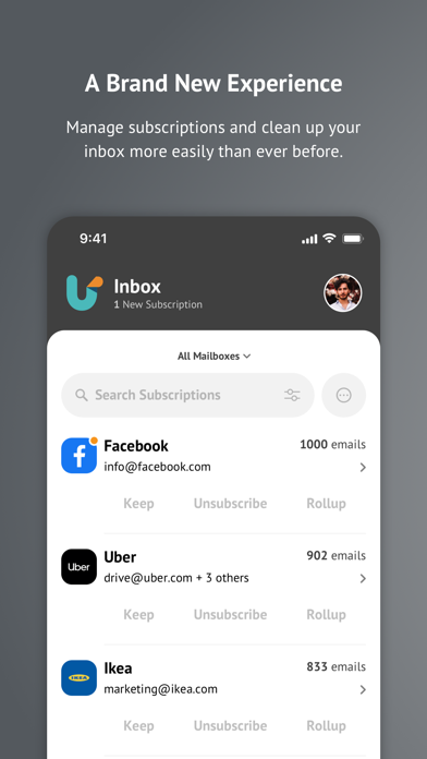 Unroll.Me - Inbox Mail Cleaner Screenshot 1