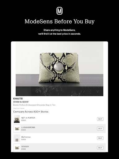 ModeSens: Purchase Assistant Screenshot 9