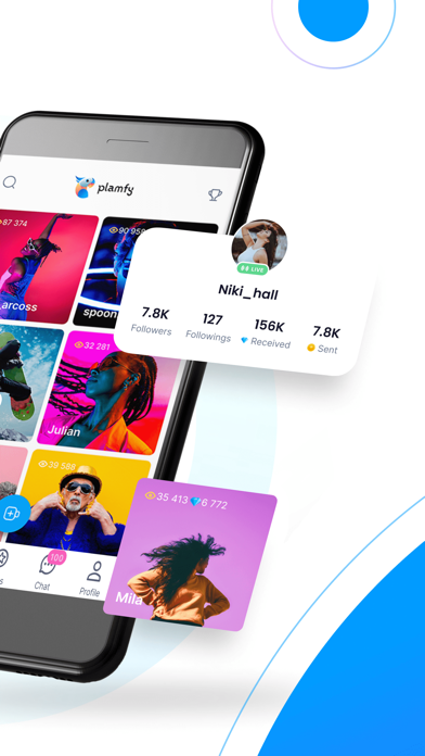Plamfy: Live Stream Video Chat Screenshot 2