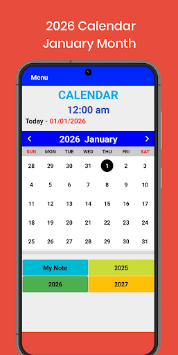 2026 Calendar Screenshot 1