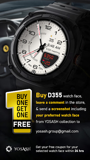 D355 Premium Watch Face Screenshot 3