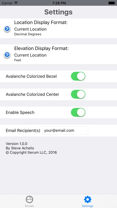 Avalanche Inclinometer Screenshot 4