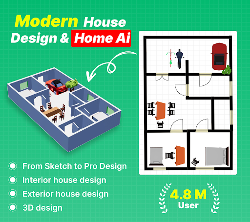 Modern House Design Draw House Screenshot 1