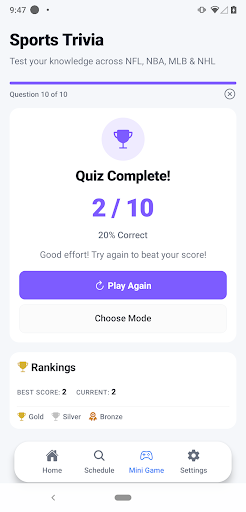 Live Scores : NFL NCAA NBA MLB Screenshot 5