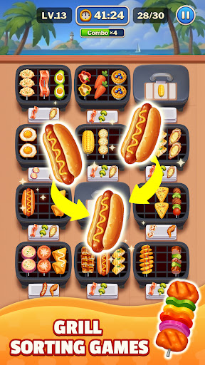 Grill Match - Food Sort Puzzle Screenshot 1