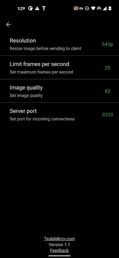 TeslaMirror Screenshot 3