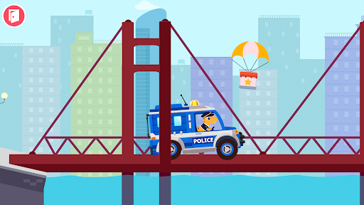 Dinosaur Police Car Games kids Screenshot 2