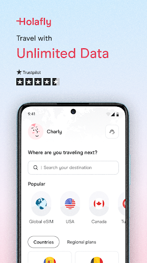 Holafly eSIM: Unlimited Data Screenshot 1