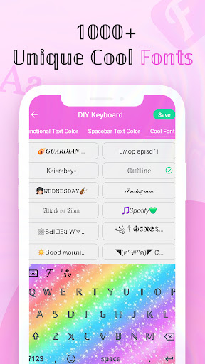 Cool Fonts Keyboard & Themes Screenshot 2