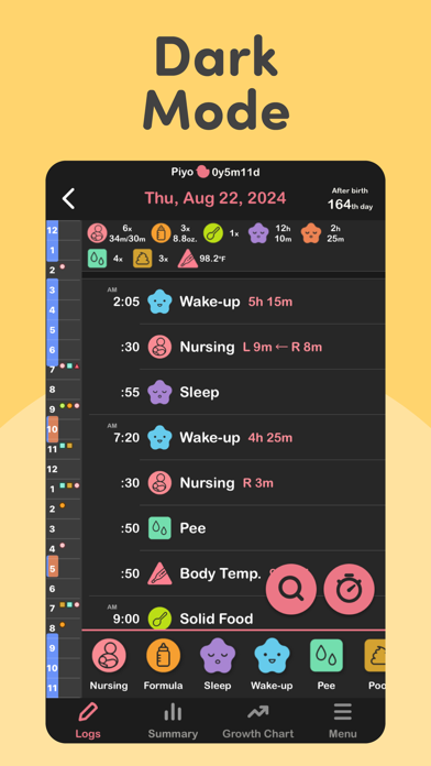 PiyoLog: Newborn Baby Tracker Screenshot 6