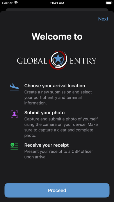 Global Entry Screenshot 1