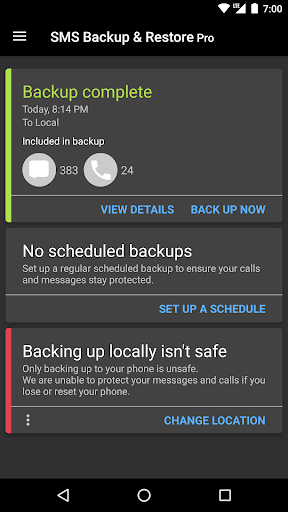 SMS Backup & Restore Pro Screenshot 7