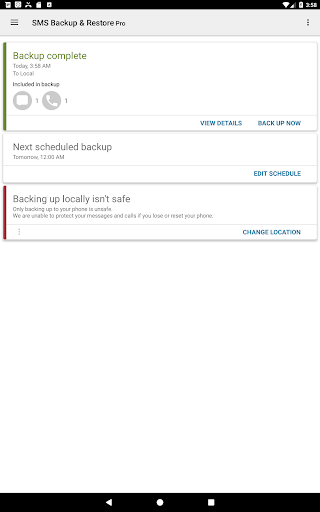 SMS Backup & Restore Pro Screenshot 10