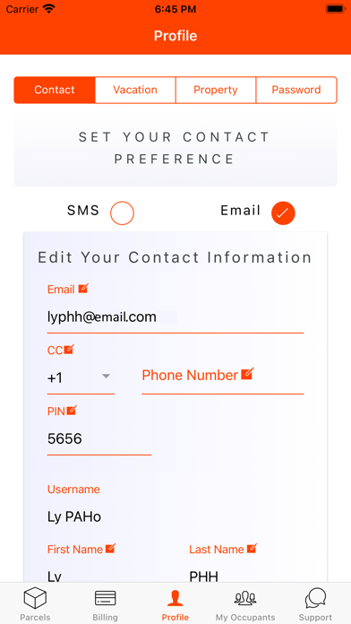 Parcel Pending Screenshot 2