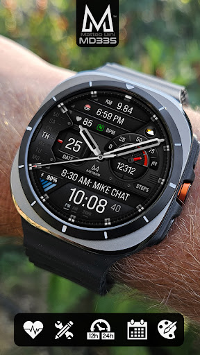MD335 Hybrid watch face Screenshot 2
