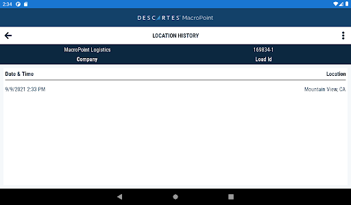 MacroPoint for Truckers Screenshot 7