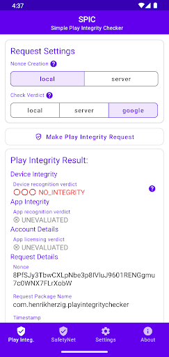 SPIC - Play Integrity Checker Screenshot 9