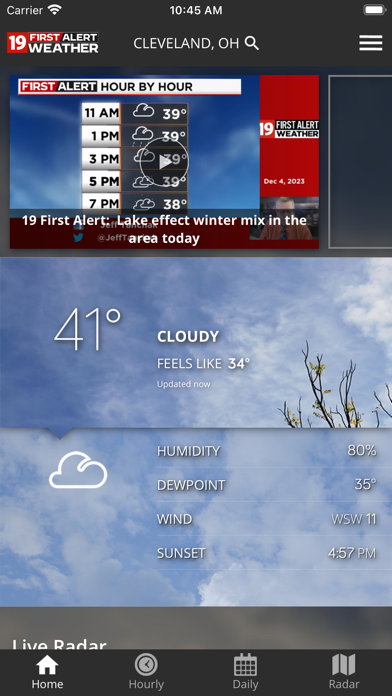 Cleveland19 FirstAlert Weather Screenshot 1