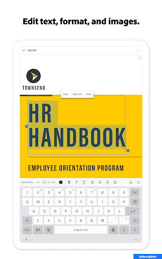 Adobe Acrobat Reader: Edit PDF Screenshot 24