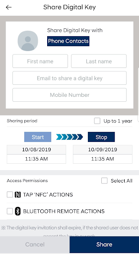 Hyundai Digital Key Screenshot 4