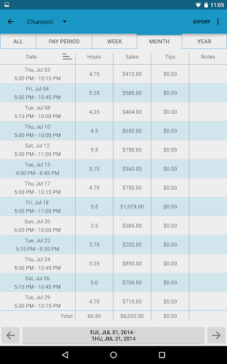 Work Log Pro Screenshot 7