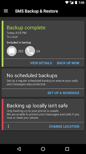 SMS Backup & Restore Screenshot 5