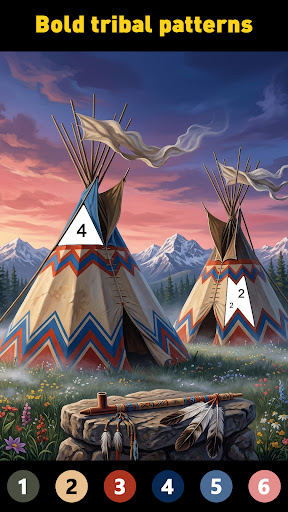 Tribal Art Coloring Book Screenshot 1