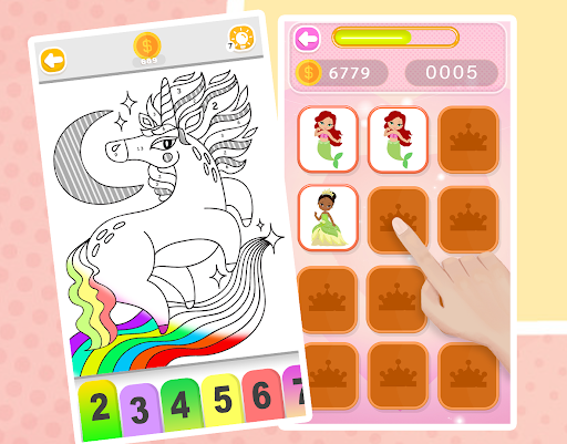 Princess Coloring Book Glitter Screenshot 18