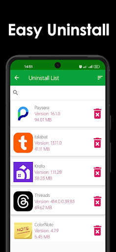 Delete apps - Easy Uninstall Screenshot 2