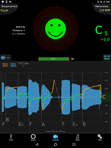 TonalEnergy Tuner & Metronome Screenshot 2