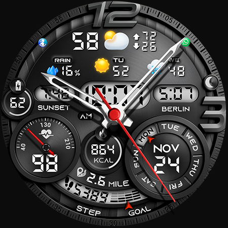 PER32 Ultra Hybrid Watch Face Screenshot 21