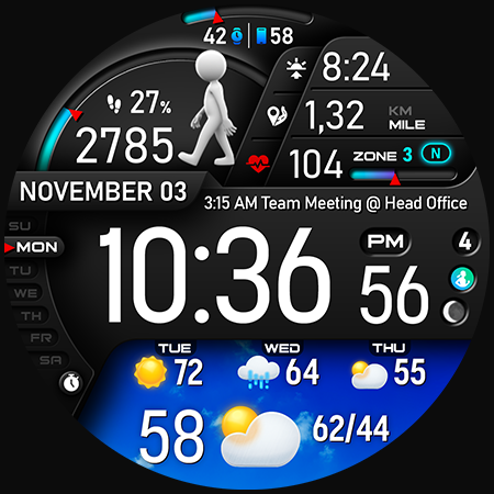 PER23 Digital Watch Face Screenshot 47