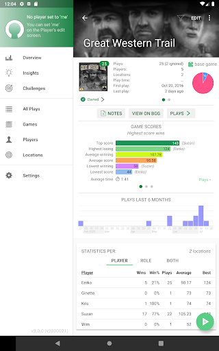 Board Game Stats Screenshot 8