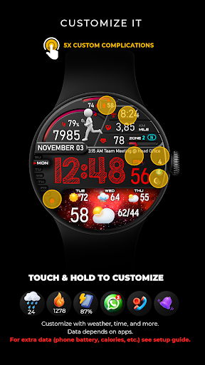 PER23 Digital Watch Face Screenshot 4