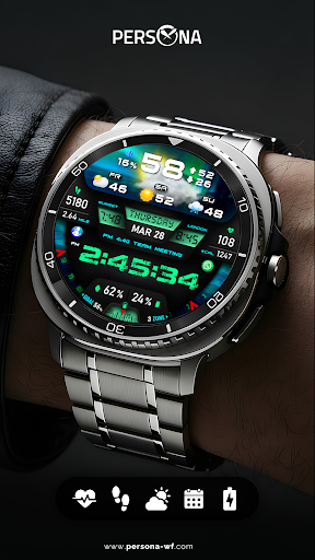 PER27 Digital Watch Face Screenshot 5