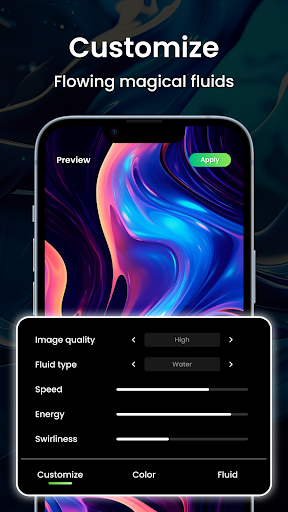 Magic Fluid Live Wallpapers 5D Screenshot 2