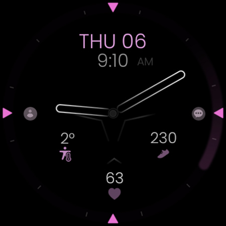 Minimal Black v30 Watch Face Screenshot 6