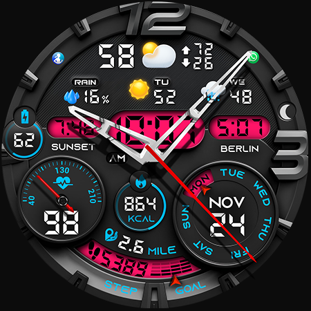 PER32 Ultra Hybrid Watch Face Screenshot 19