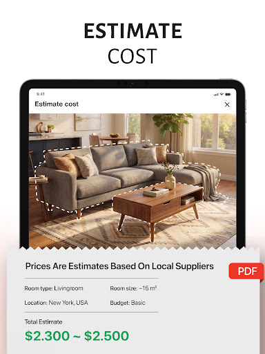 SnapHome Design: Cost Estimate Screenshot 18