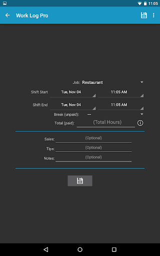 Work Log Pro Screenshot 2