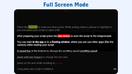 Nano Teleprompter Screenshot 2