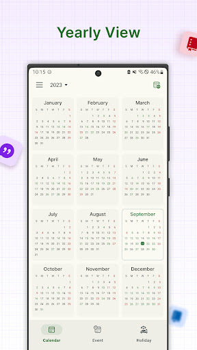 Holiday Calendar Screenshot 8