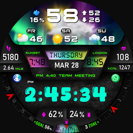 PER27 Digital Watch Face Screenshot 27