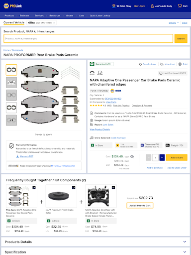 NAPA PROLink Screenshot 16