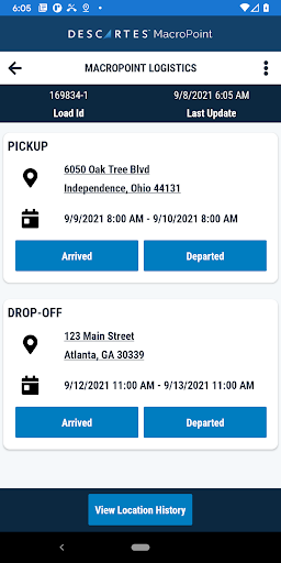 MacroPoint for Truckers Screenshot 1