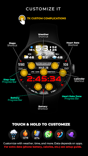 PER27 Digital Watch Face Screenshot 1