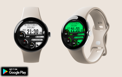 Digital Iwasa Watch Face Screenshot 9